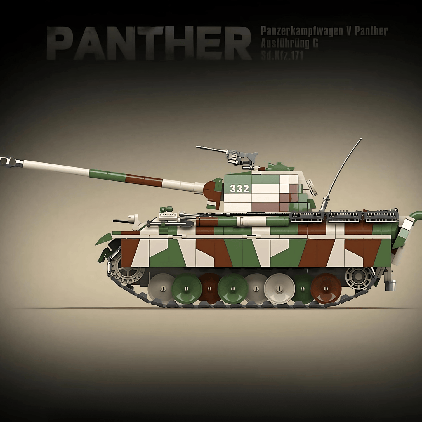 Panther Tank (Camo) | 2136 PCS
