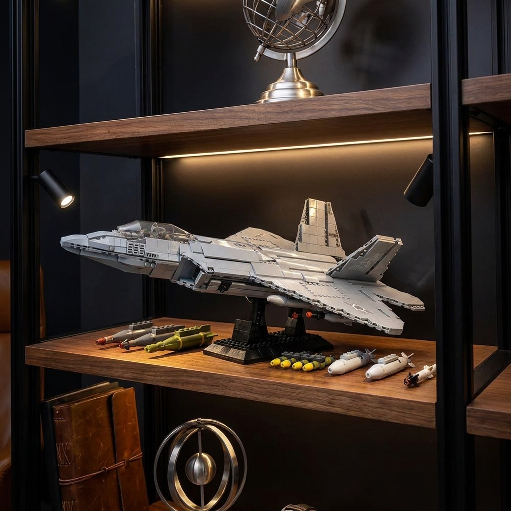 Shadowblade Fighter Jet — 1,837 Pieces